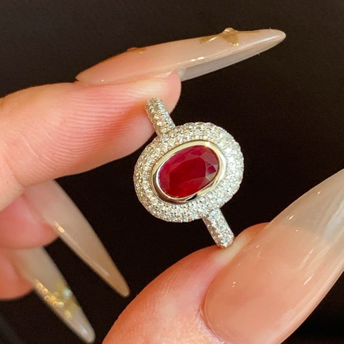 14k Gold 1.62 Ctw Natural Ruby & Diamond Ring - 7