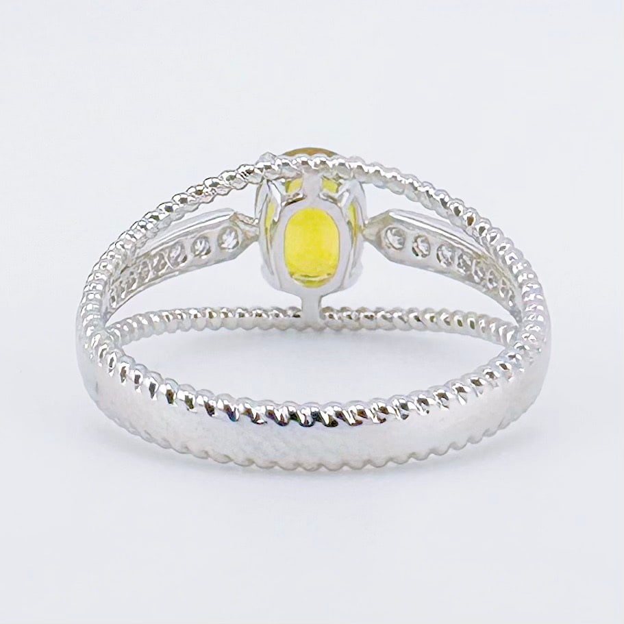 14k Gold 1.25 Ctw Natural Sapphire & Diamond Ring - 4