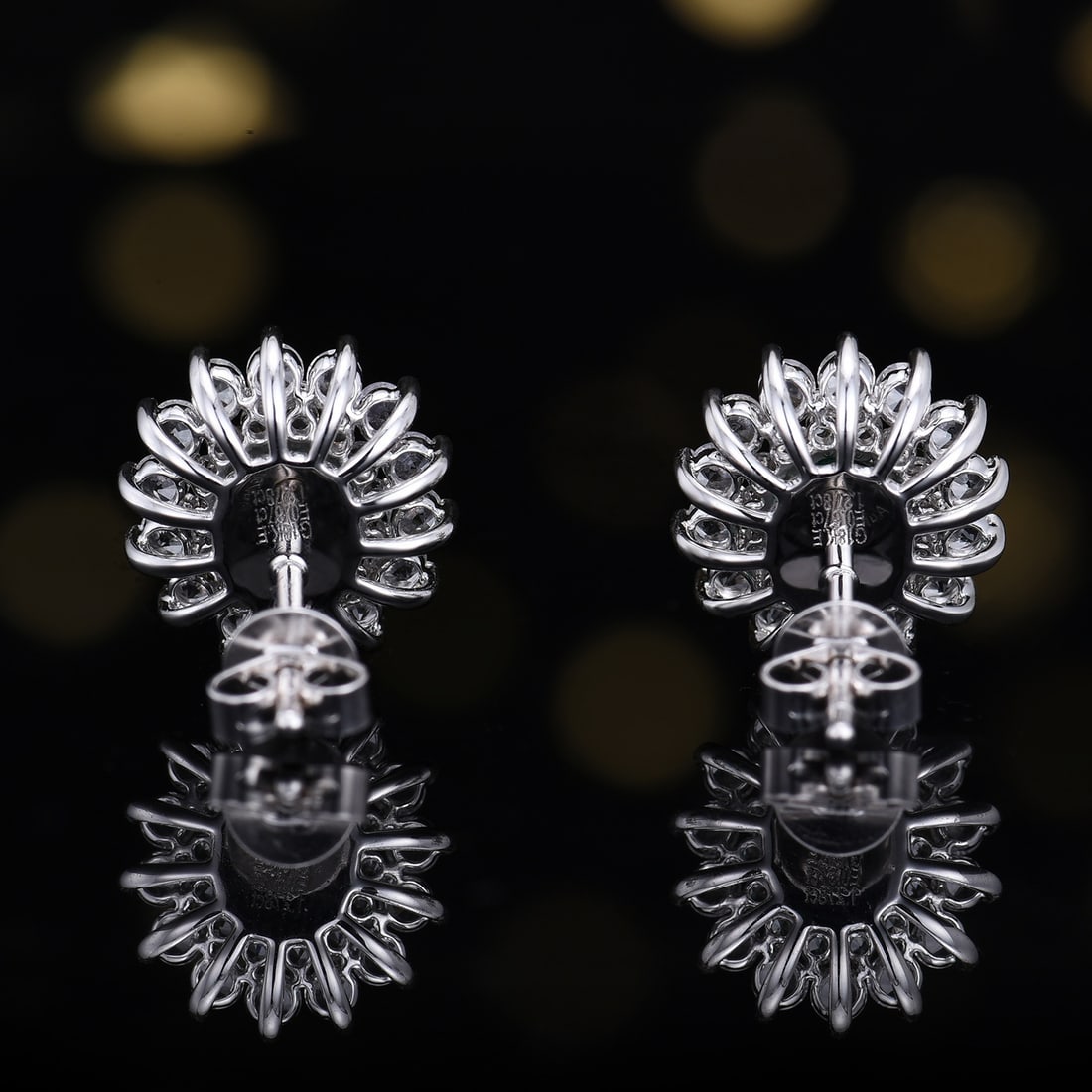 14k Gold 1.95 Ctw Natural Emerald & Sapphire Earrings - 4