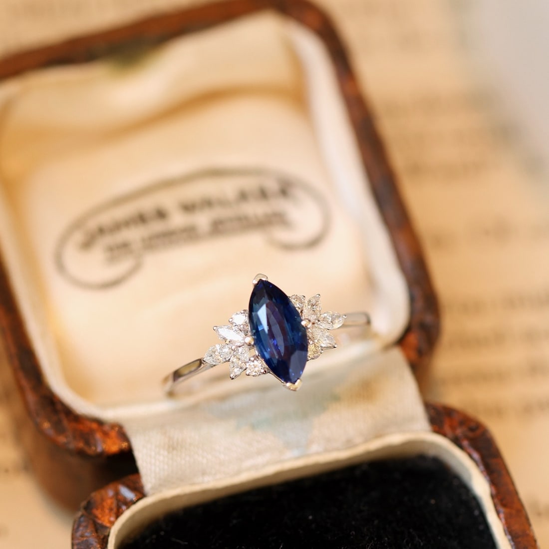 14k Gold 1.61 Ctw Natural Sapphire & Diamond Ring - 2