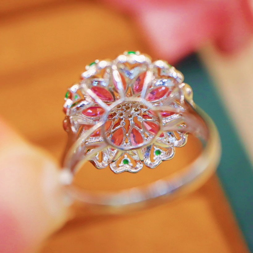 14k Gold 2.34 Ctw Natural Sapphire & Diamond Ring - 5