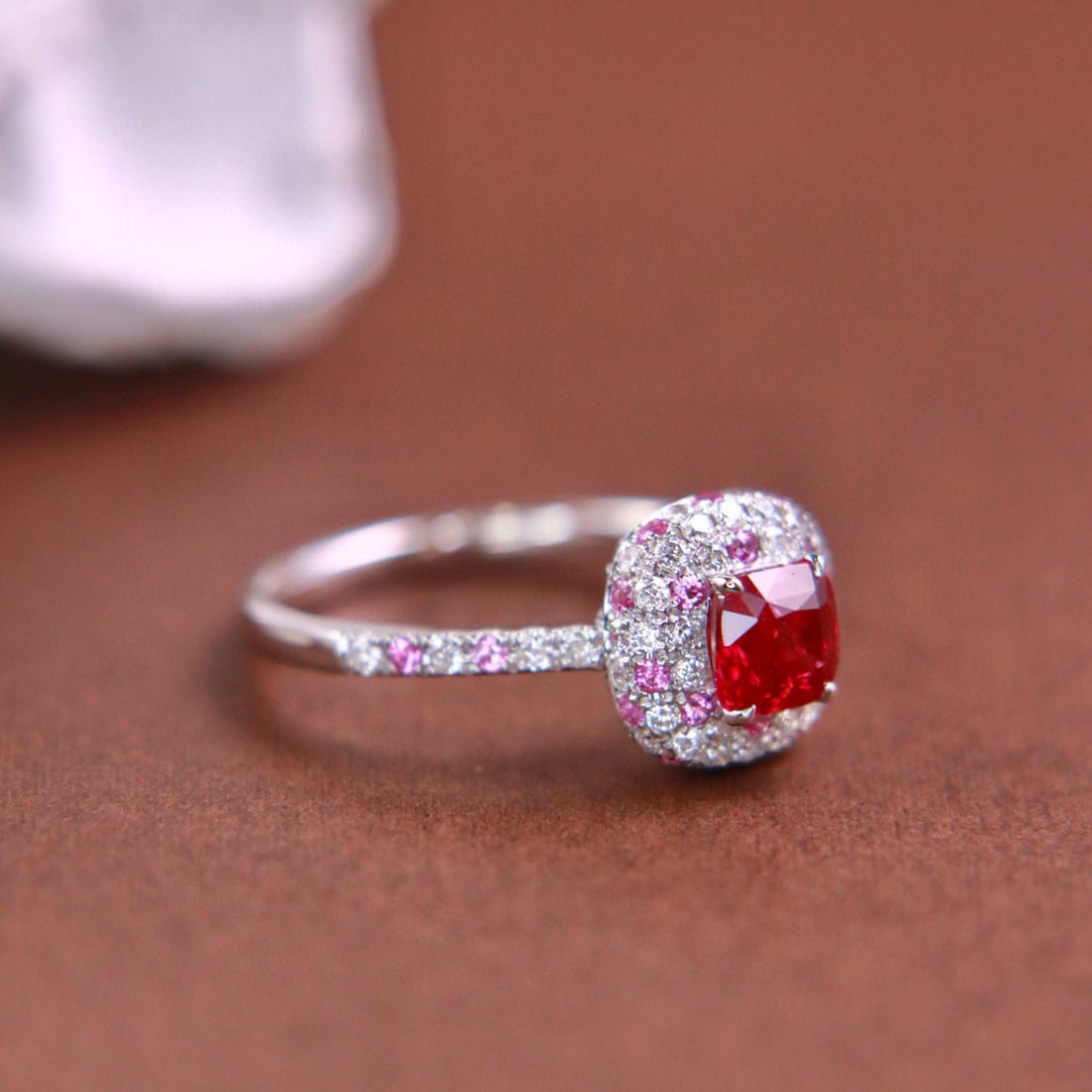 14k Gold 1.37 Ctw Natural Ruby & Diamond Ring - 3