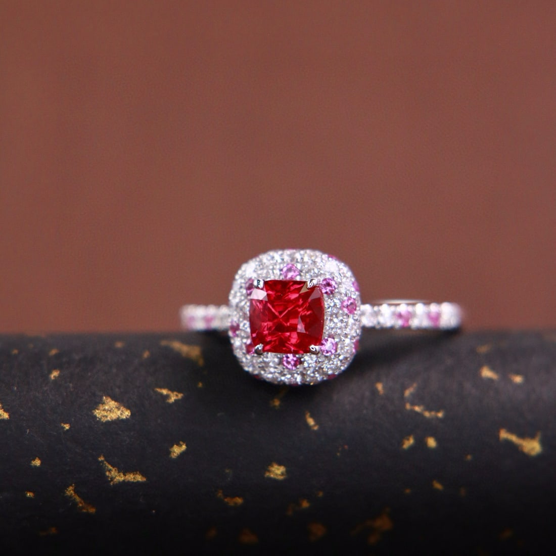 14k Gold 1.37 Ctw Natural Ruby & Diamond Ring - 4