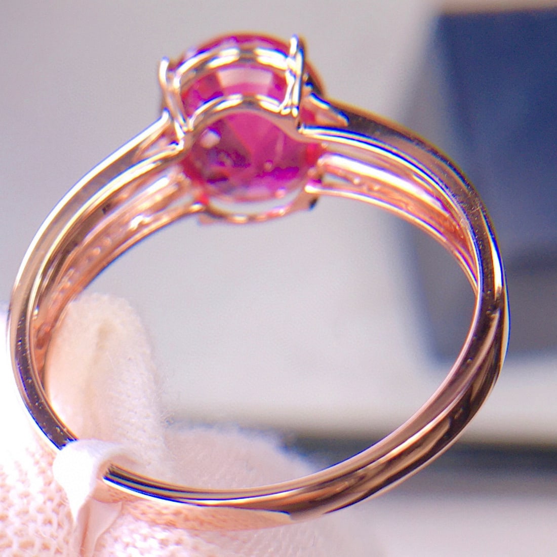 14k Gold 2.9 Ct Natural Tourmaline & Diamond Ring - 7