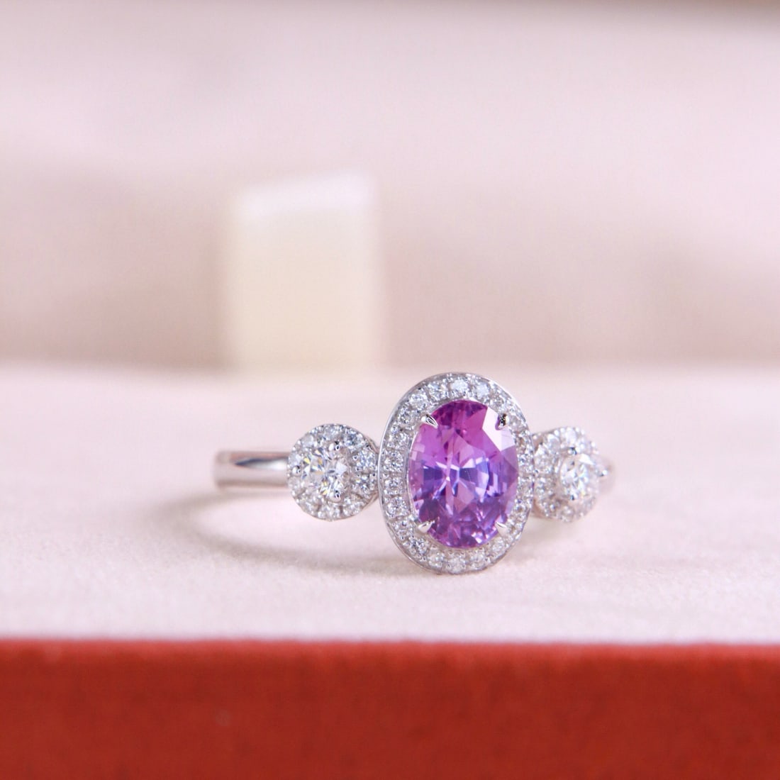 14k Gold 1.60 Ctw Natural Sapphire & Diamond Ring - 3