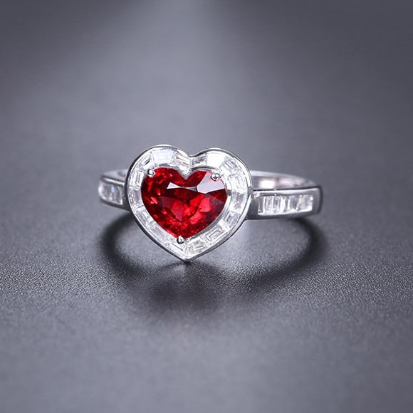 14k Gold 1.65 Ctw Natural Spinel & Diamond Ring - 3