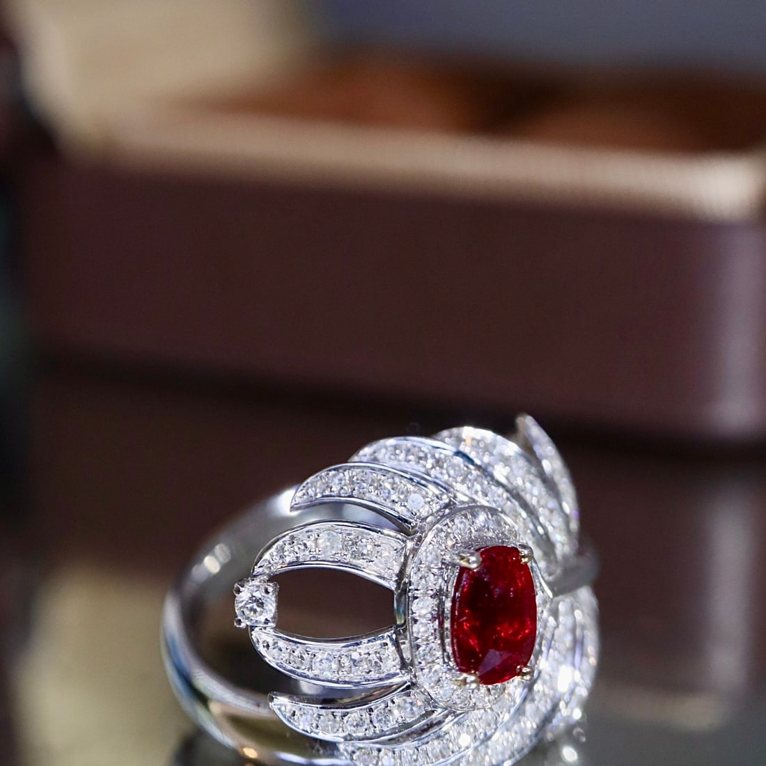 14k Gold 1.21 Ctw Natural Ruby & Diamond Ring - 3