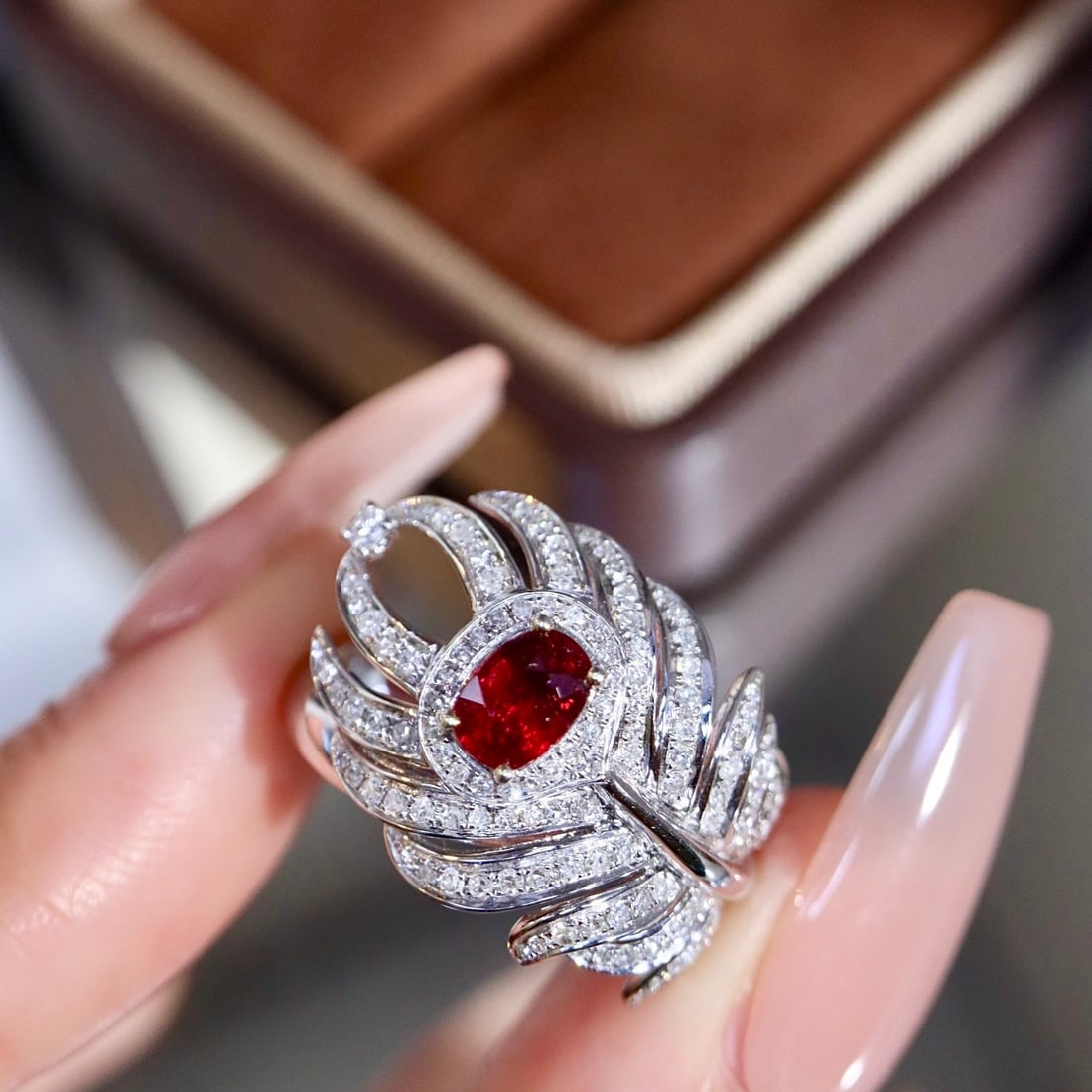 14k Gold 1.21 Ctw Natural Ruby & Diamond Ring - 6