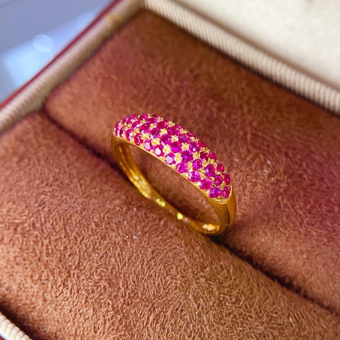 14k Gold 0.9 Ct Natural Ruby Ring (1 of 7)