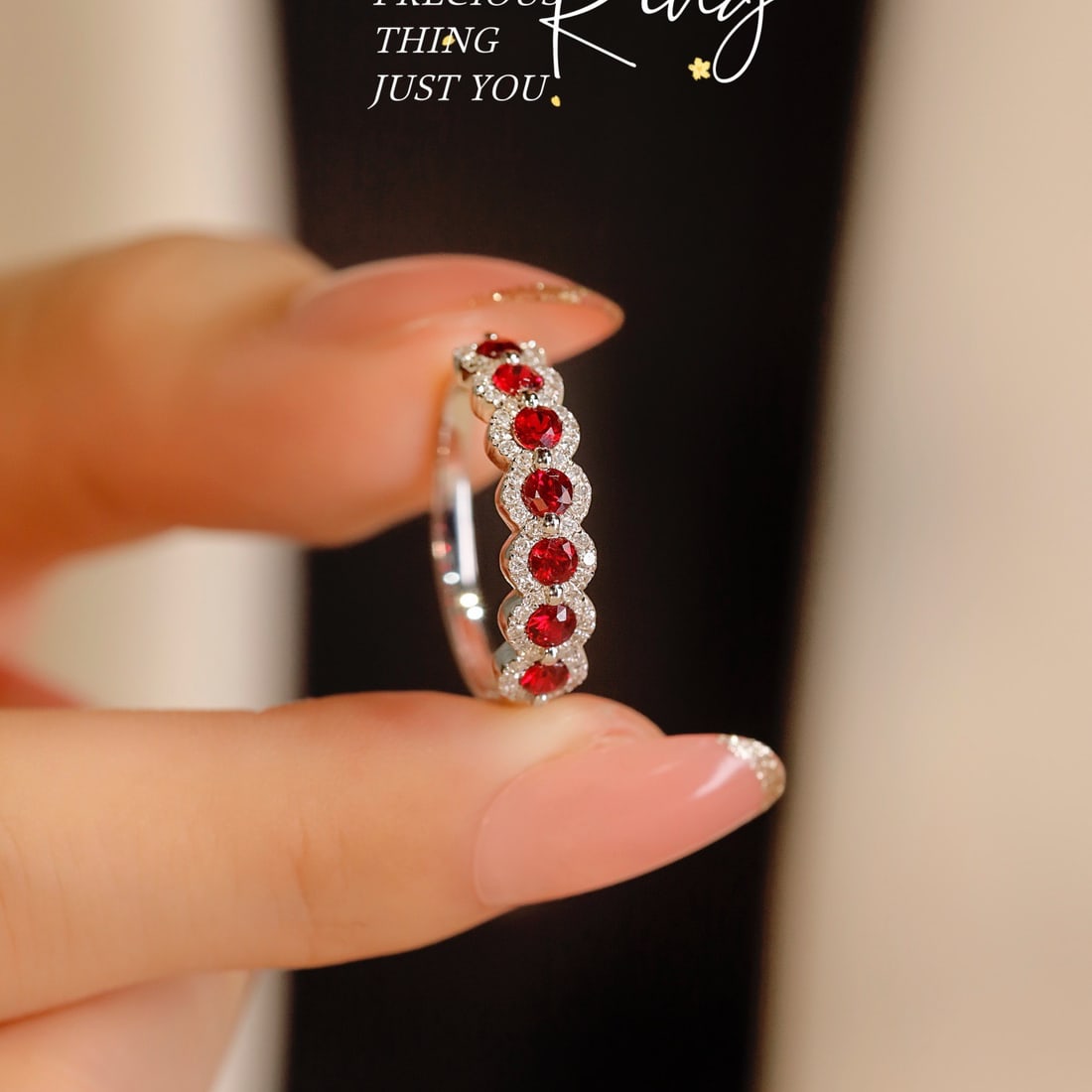 14k Gold 1.47 Ctw Natural Ruby & Diamond Ring - 4