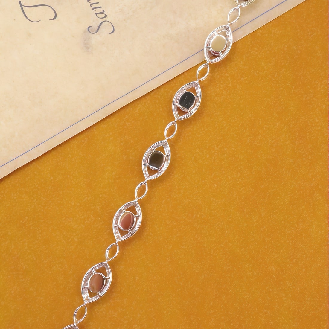 14k Gold 3.71 Ctw Natural Ruby & Diamond Bracelet - 4