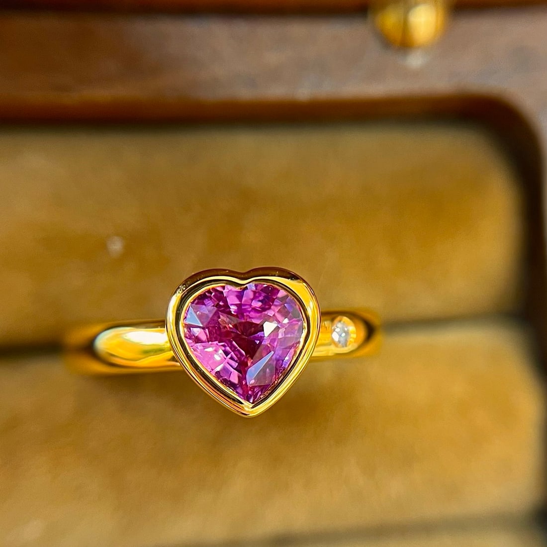 14k Gold 1.12 Ctw Natural Sapphire & Diamond Ring - 3