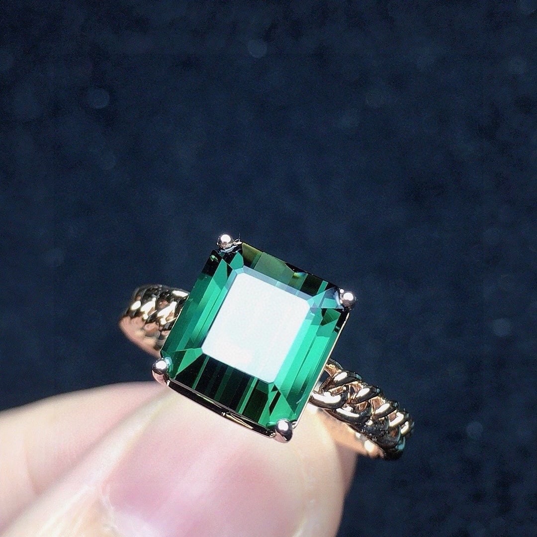 14k Gold 3.75 Ct Natural Tourmaline Ring - 3