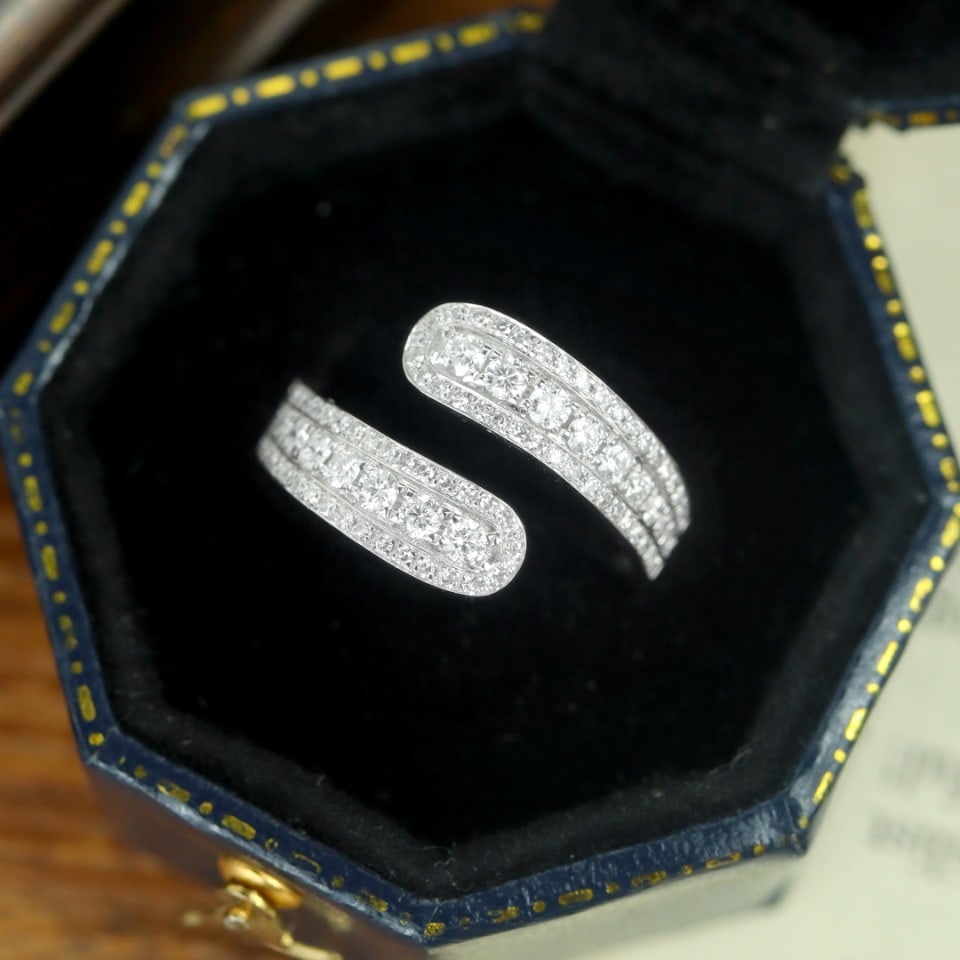 14k Gold 0.60 Ct Natural H Diamond Ring - 2