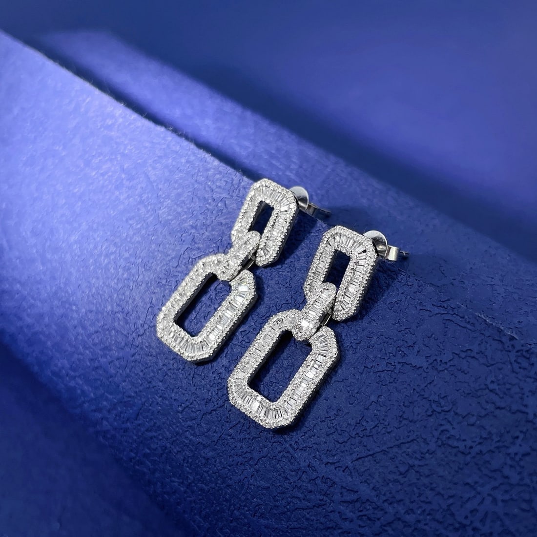 14k Gold 0.92 Ctw Natural H Diamond Earrings - 3