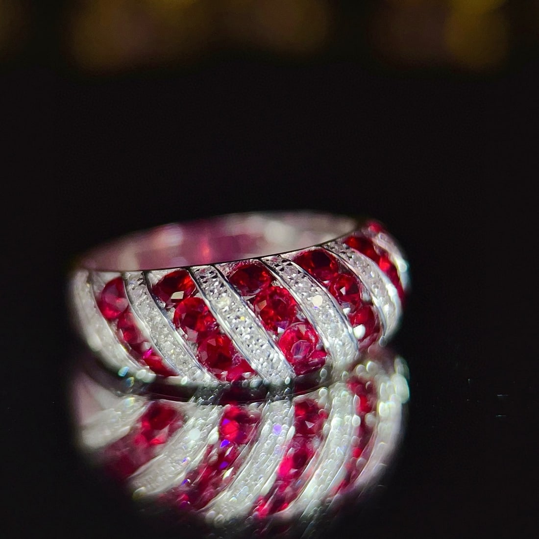 14k Gold 2 Ct Natural Ruby & Diamond Ring (1 of 7)