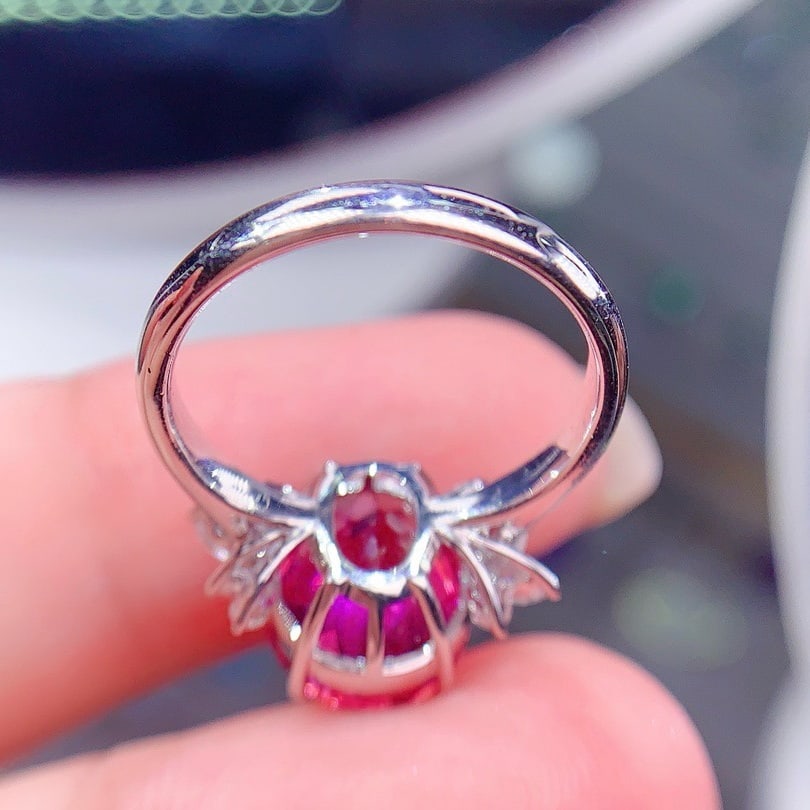 14k Gold 6.3 Ct Natural Tourmaline & Diamond Ring - 5