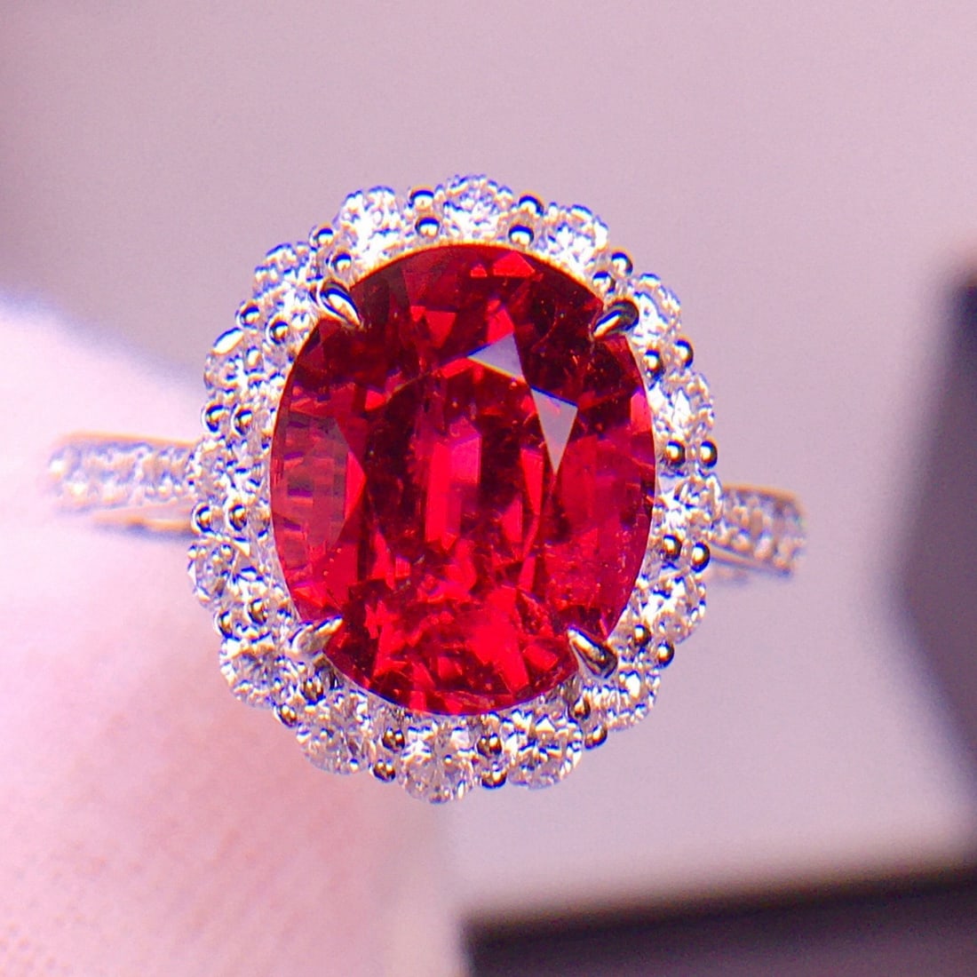 14k Gold 4.1 Ct Natural Tourmaline & Diamond Ring - 3