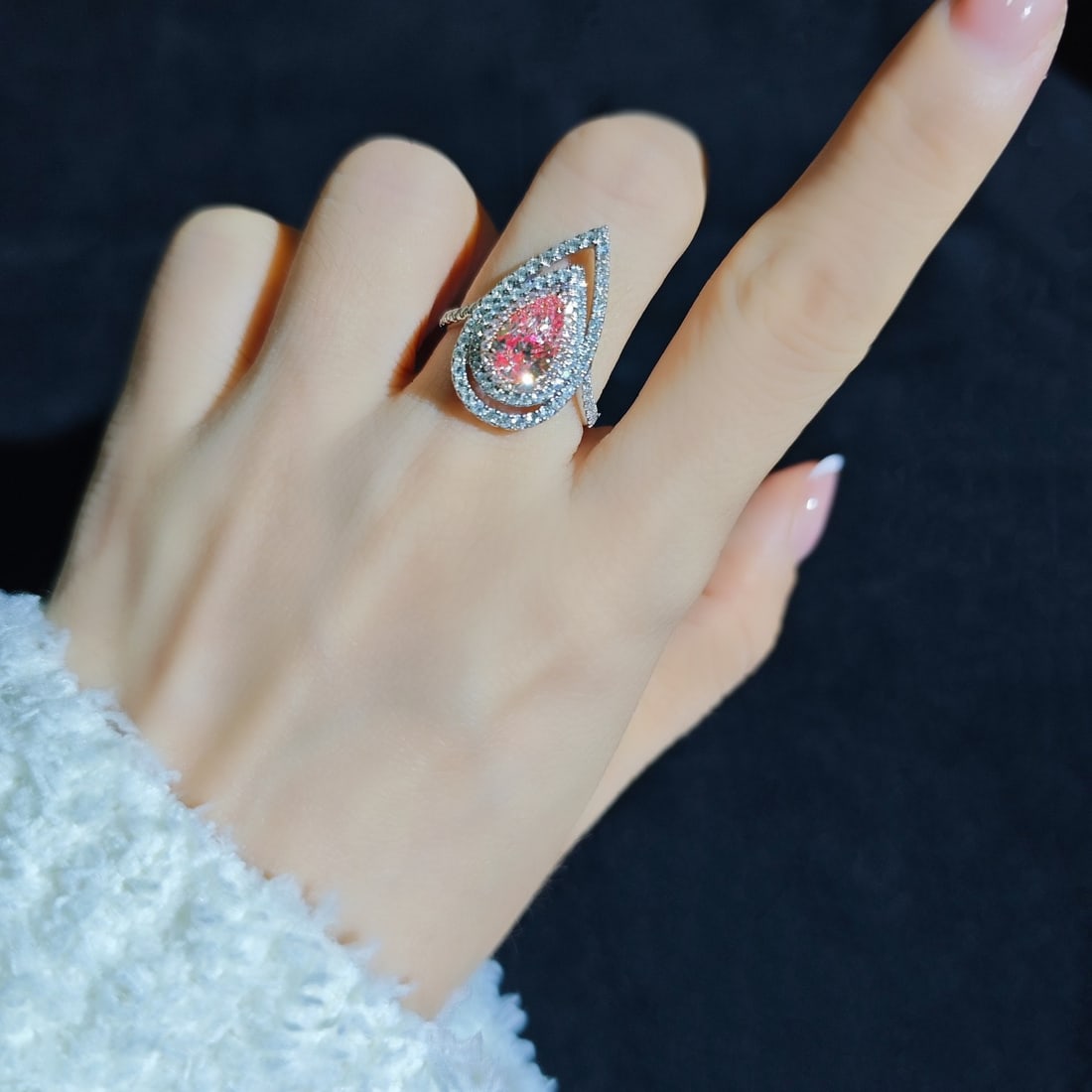 14k Gold 1.97 Ctw Natural Pink Diamond & Diamond Ring - 5