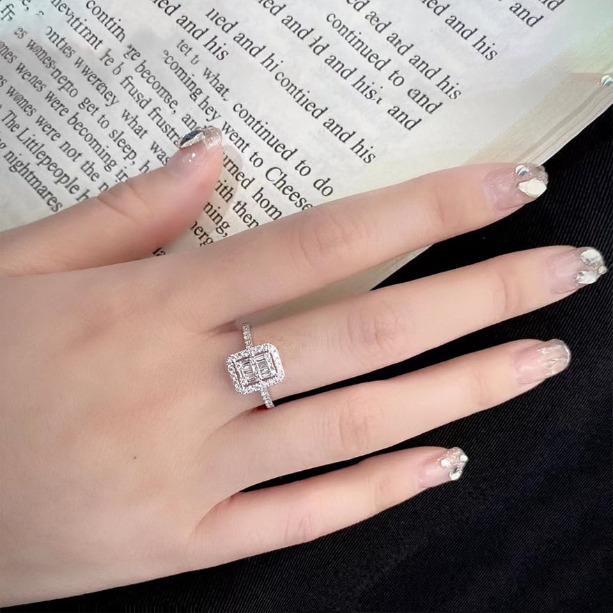 14k Gold 0.50 Ct Natural H Diamond Ring - 3