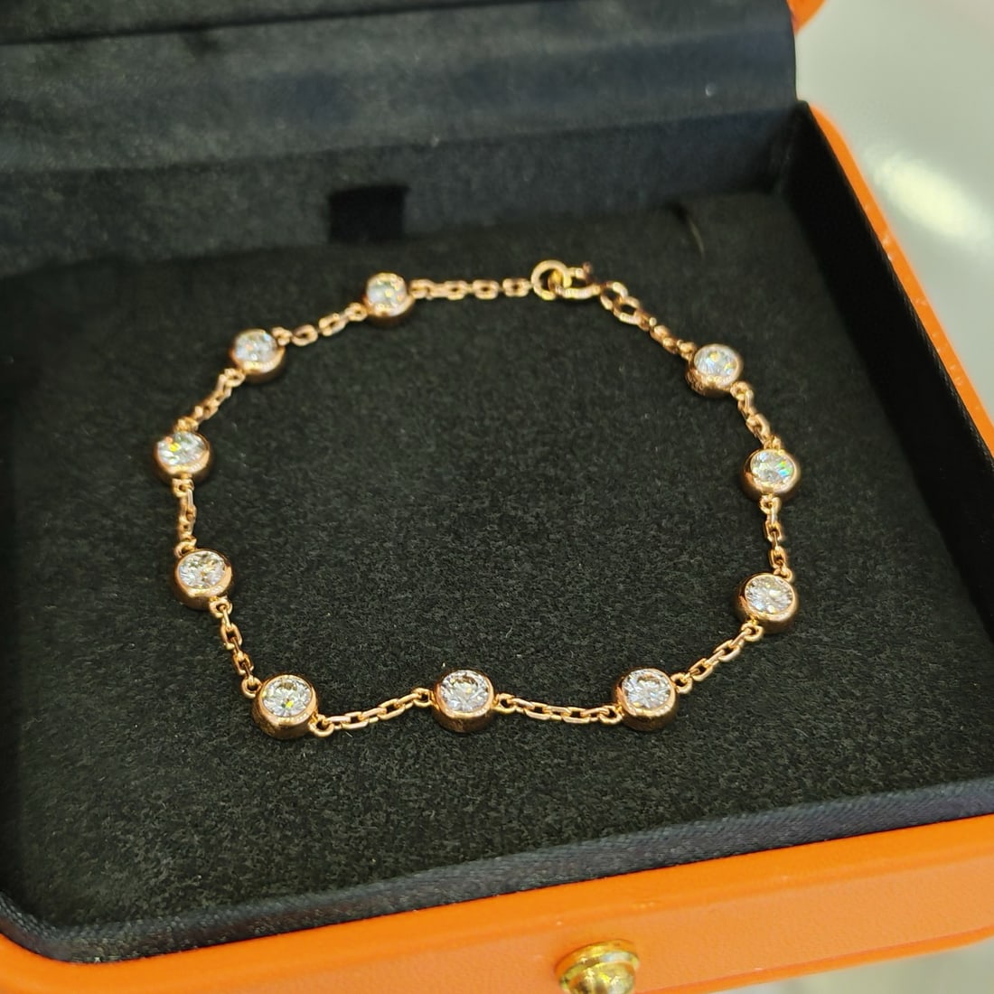 14k Gold 1.89 Ct Natural H Diamond Bracelet - 3