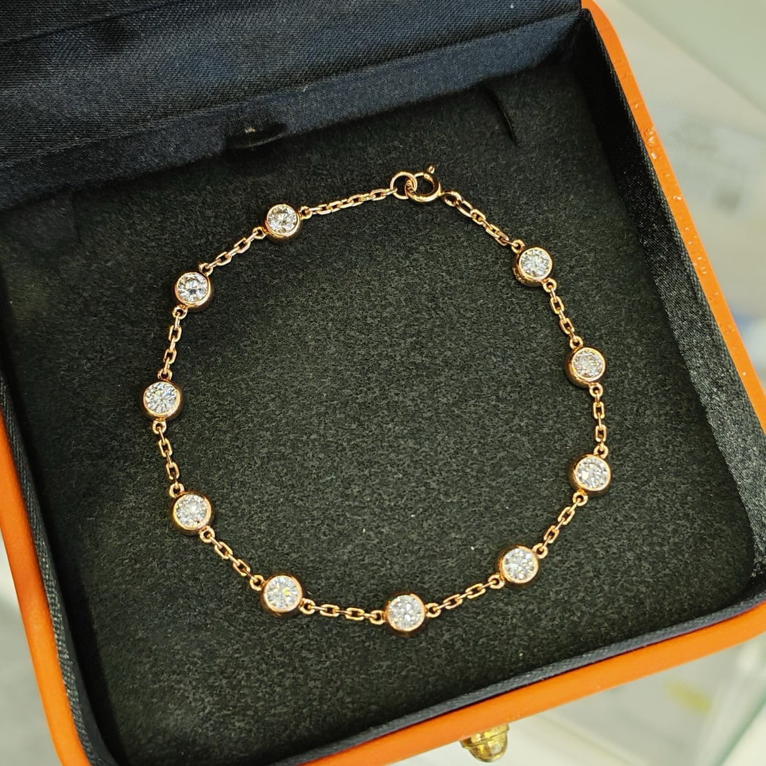 14k Gold 1.89 Ct Natural H Diamond Bracelet - 4