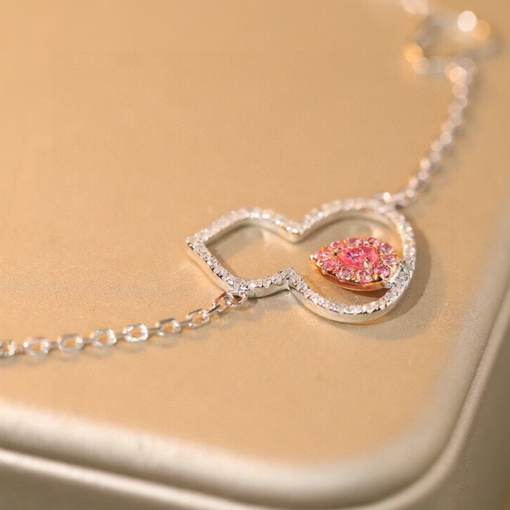 14k Gold 0.28 Ct Natural Color Diamond Bracelet - 8