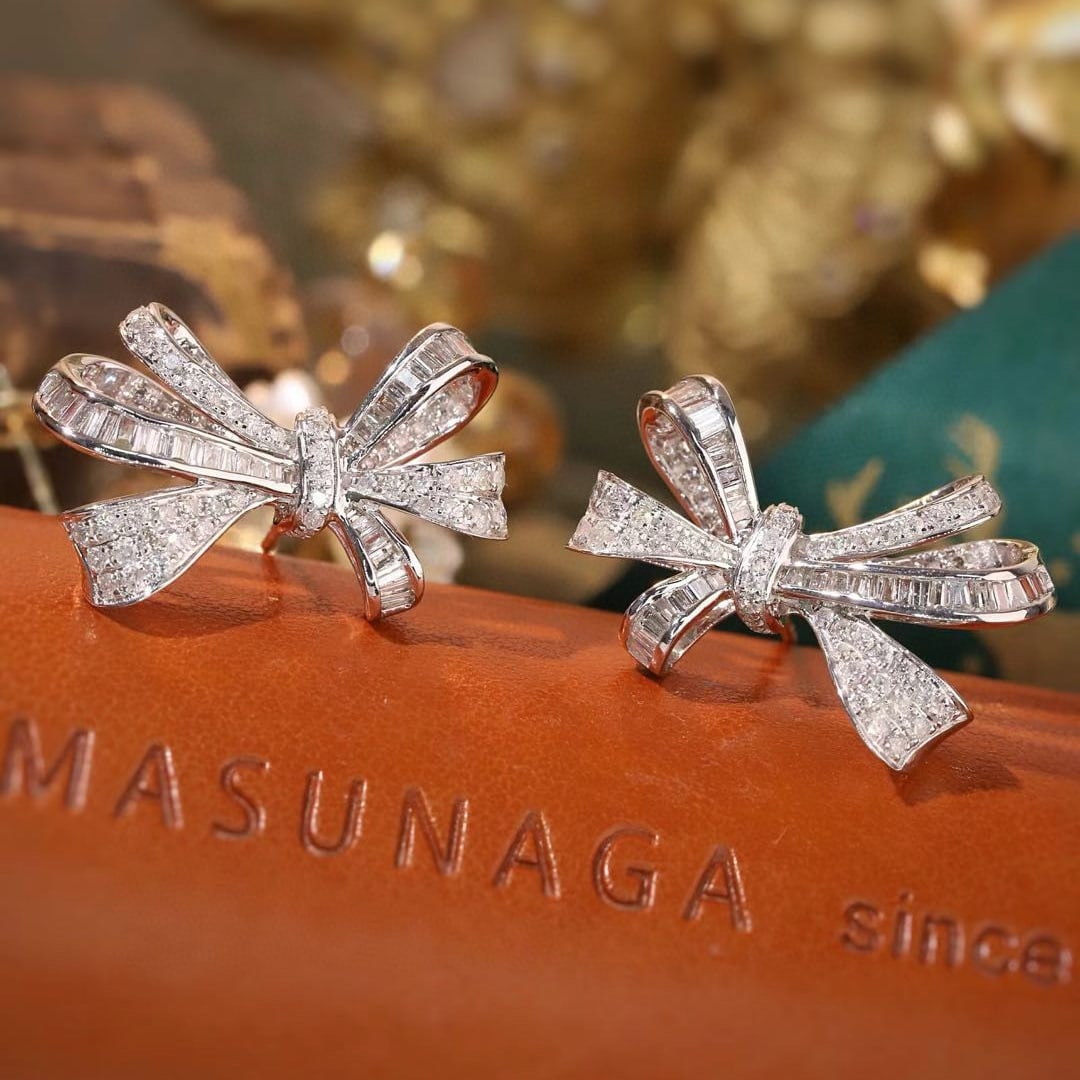 14k Gold 1.3 Ct Natural H Diamond Earrings - 3