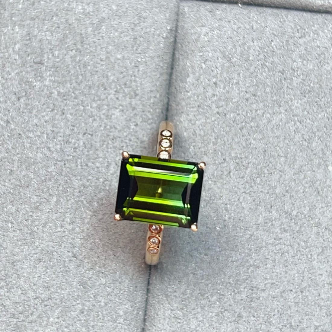 14k Gold 5.08 Ctw Natural Tourmaline & Diamond Ring - 5