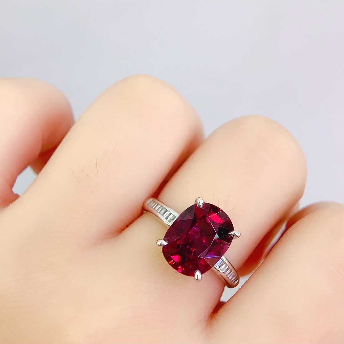 14k Gold 4.88 Ct Natural Tourmaline & Diamond Ring - 6