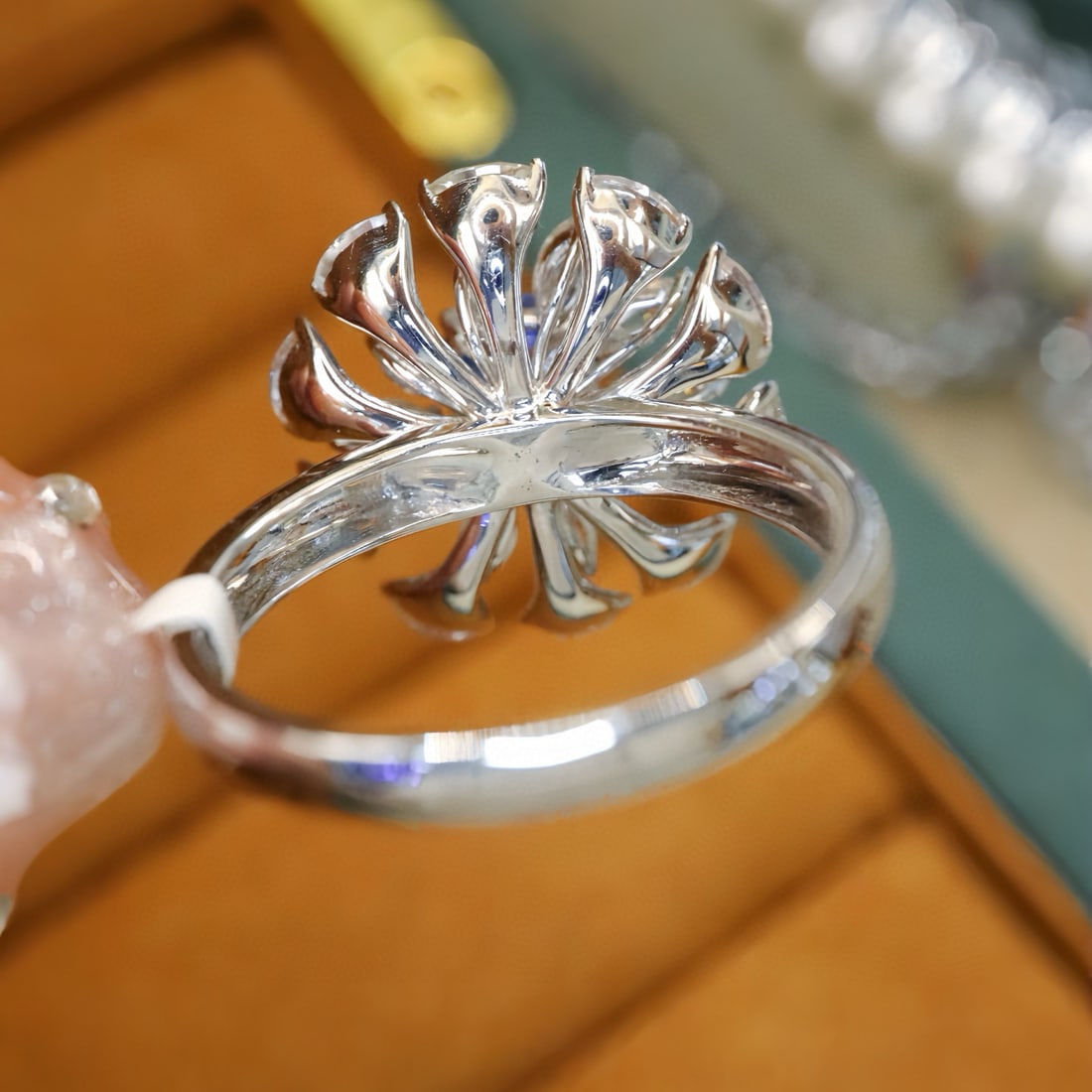 14k Gold 2.35 Ctw Natural Sapphire & Sapphire Ring - 4