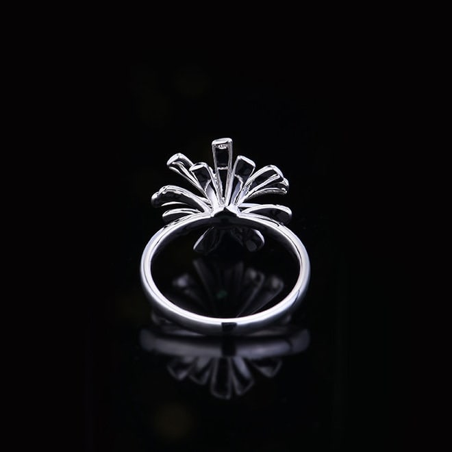 14k Gold 0.97 Ctw Natural Sapphire & Diamond Ring - 5