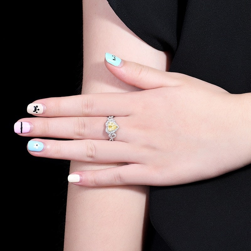 14k Gold 2.03 Ctw Natural Sapphire & Diamond Ring - 8