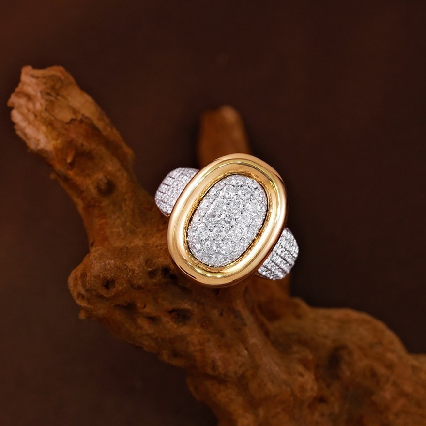 14k Gold 1.2 Ct Natural H Diamond Ring - 3