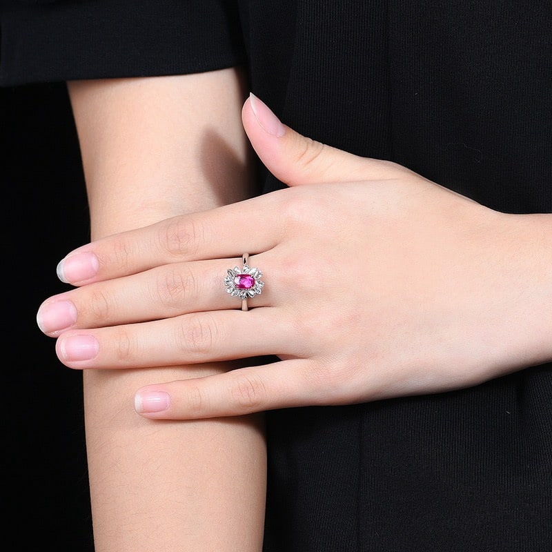 14k Gold 1.42 Ctw Natural Ruby & Diamond Ring/pendant( Without Chain ) - 8