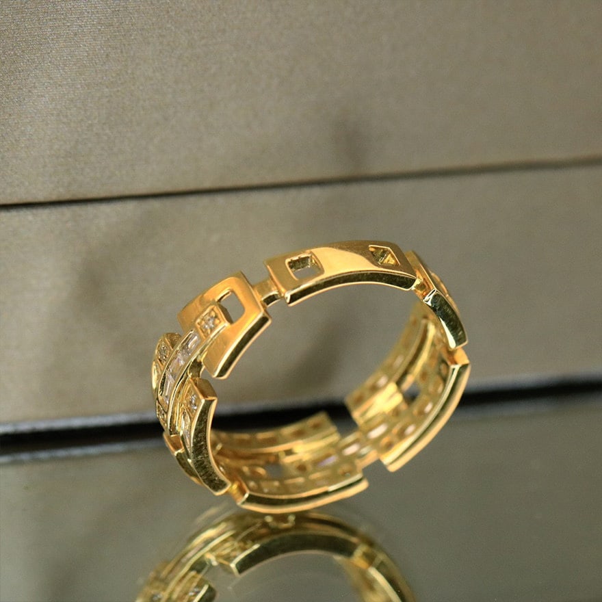 14k Gold 0.6 Ct Natural H Diamond Ring - 2