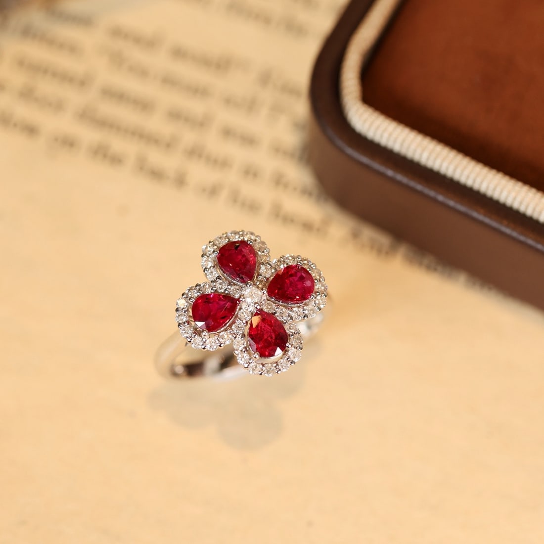 14k Gold 1.98 Ctw Natural Ruby & Diamond Ring - 6