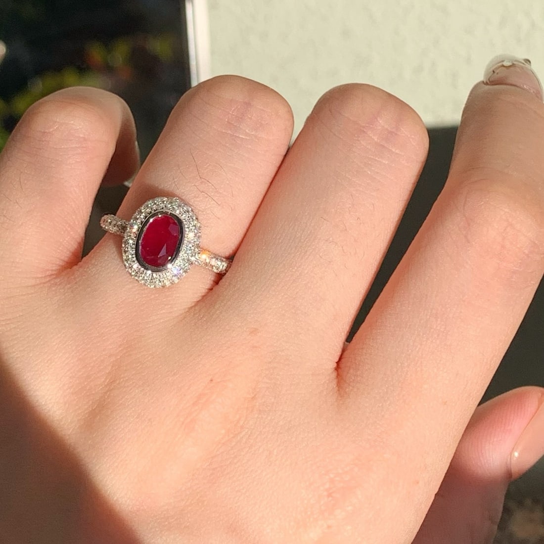 14k Gold 1.62 Ctw Vivid Red Natural Ruby & Diamond Ring - 4