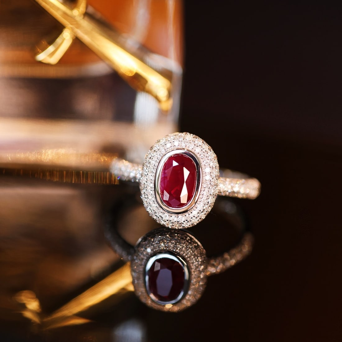 14k Gold 1.62 Ctw Vivid Red Natural Ruby & Diamond Ring - 6