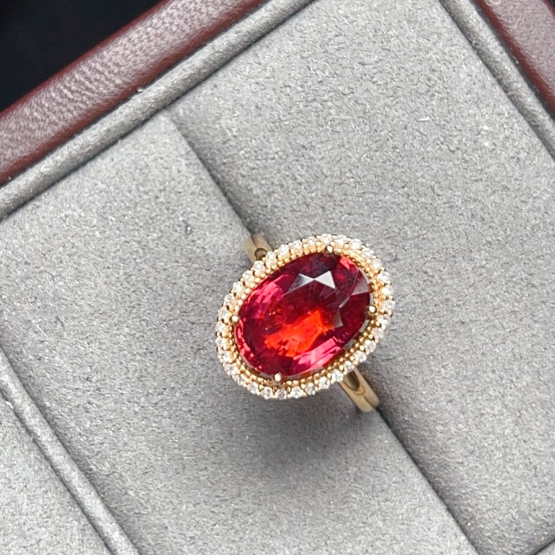 14k Gold 4.27 Ctw Natural Tourmaline & Diamond Ring - 6