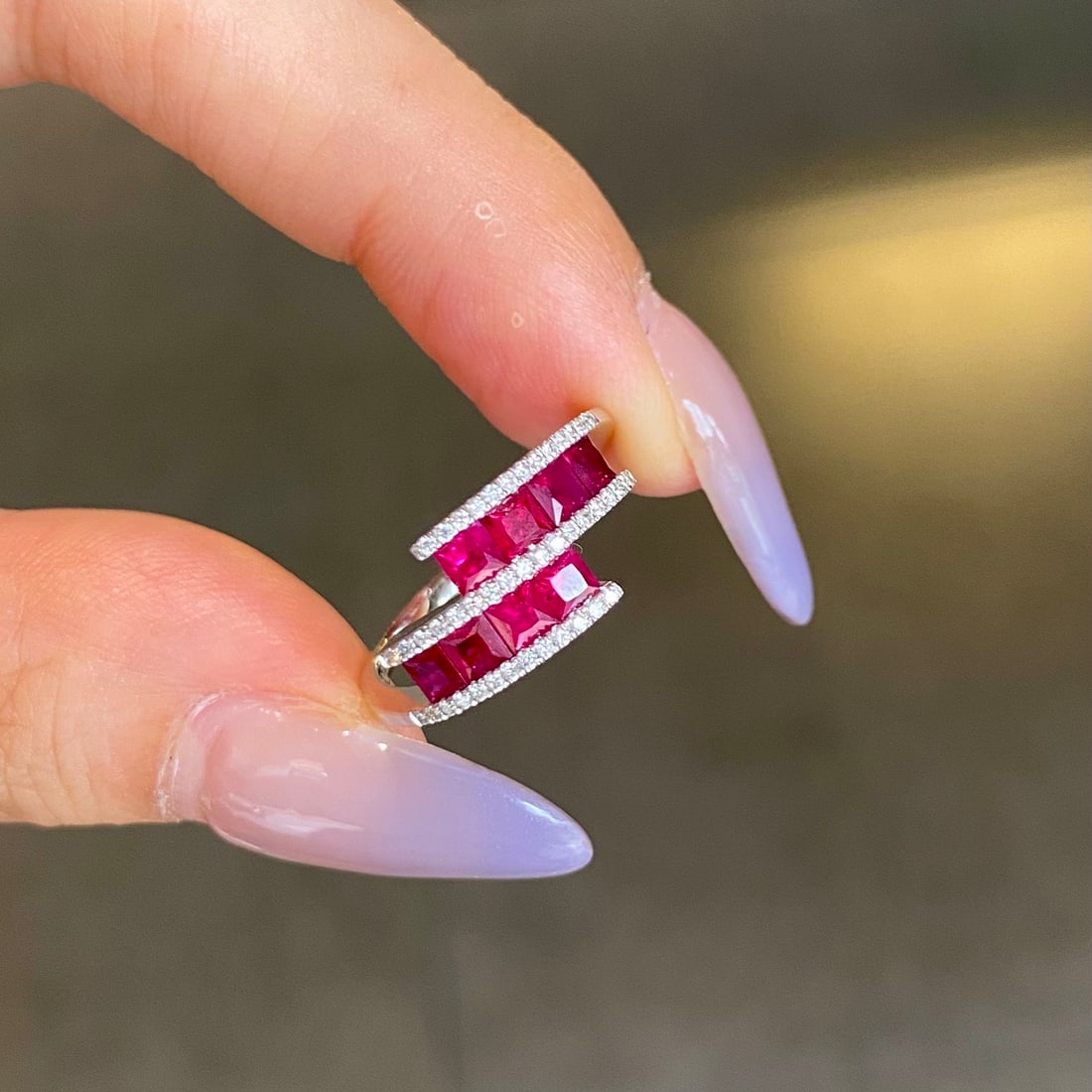 14k Gold 1.17 Ct Natural Ruby & Diamond Ring - 4