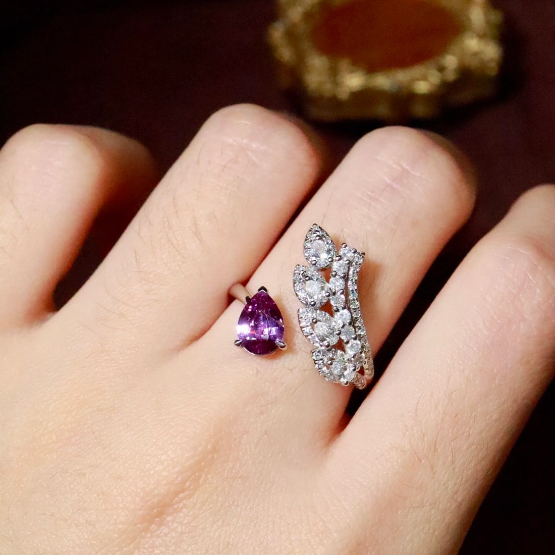 14k Gold 1.63 Ctw Natural Sapphire & Diamond Ring - 6