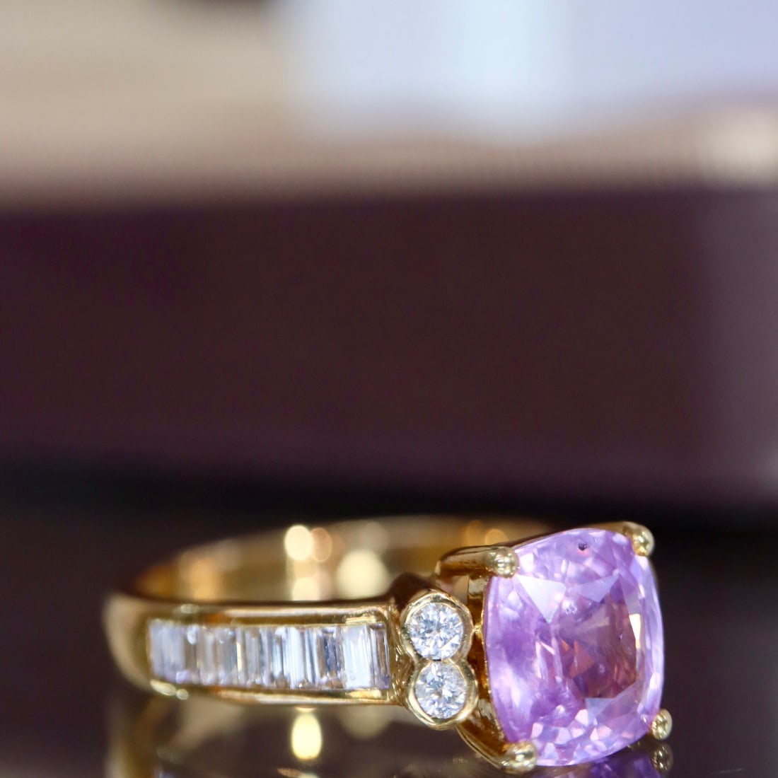 14k Gold 2.33 Ctw Natural Sapphire & Diamond Ring - 2