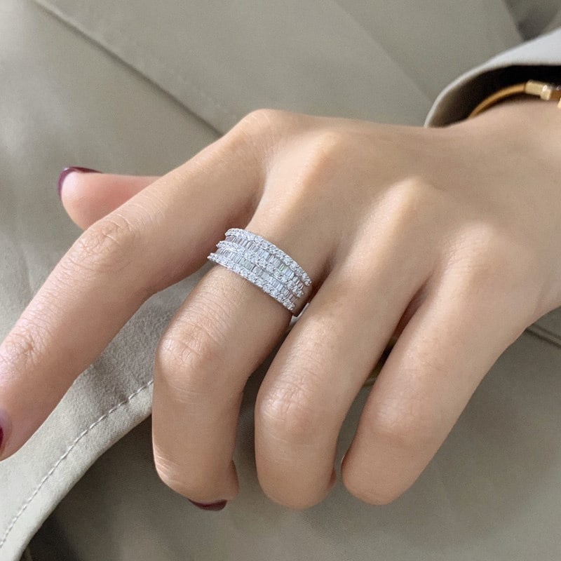 14k Gold 1 Ct Natural H Diamond Ring - 4