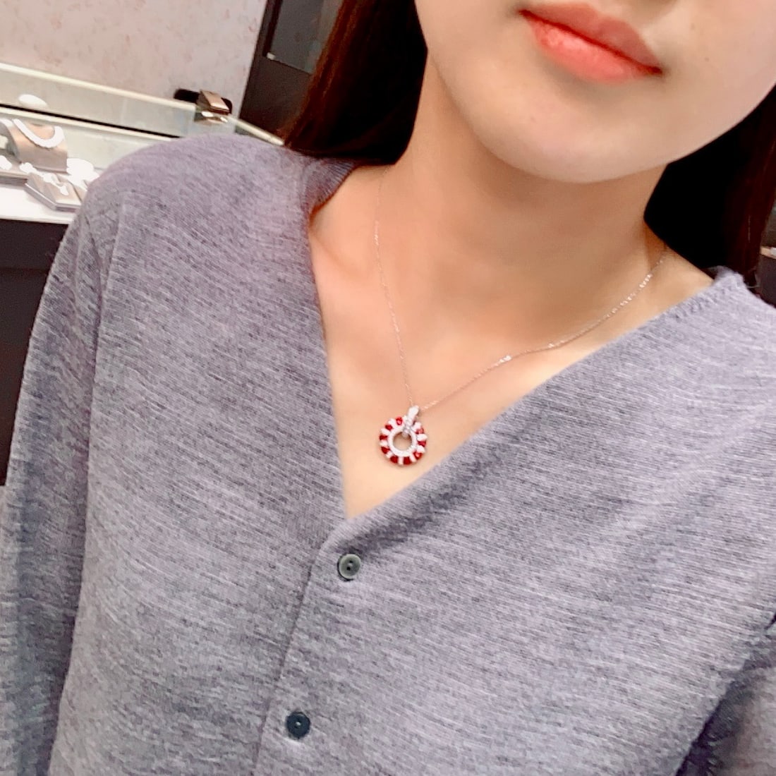 14k Gold 2.15 Ctw Vivid Red Natural Ruby & Diamond Necklace - 3