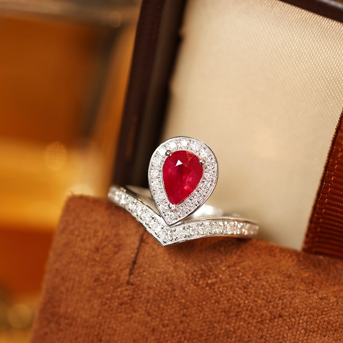 14k Gold 1.49 Ctw Vivid Red Natural Ruby & Diamond Ring - 3