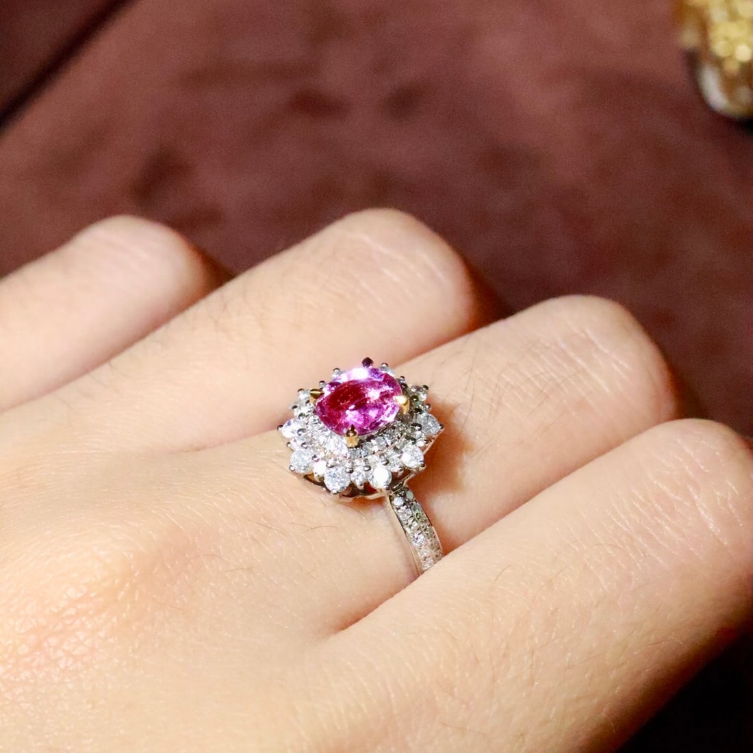 14k Gold 1.19 Ctw Natural Sapphire & Diamond Ring - 5