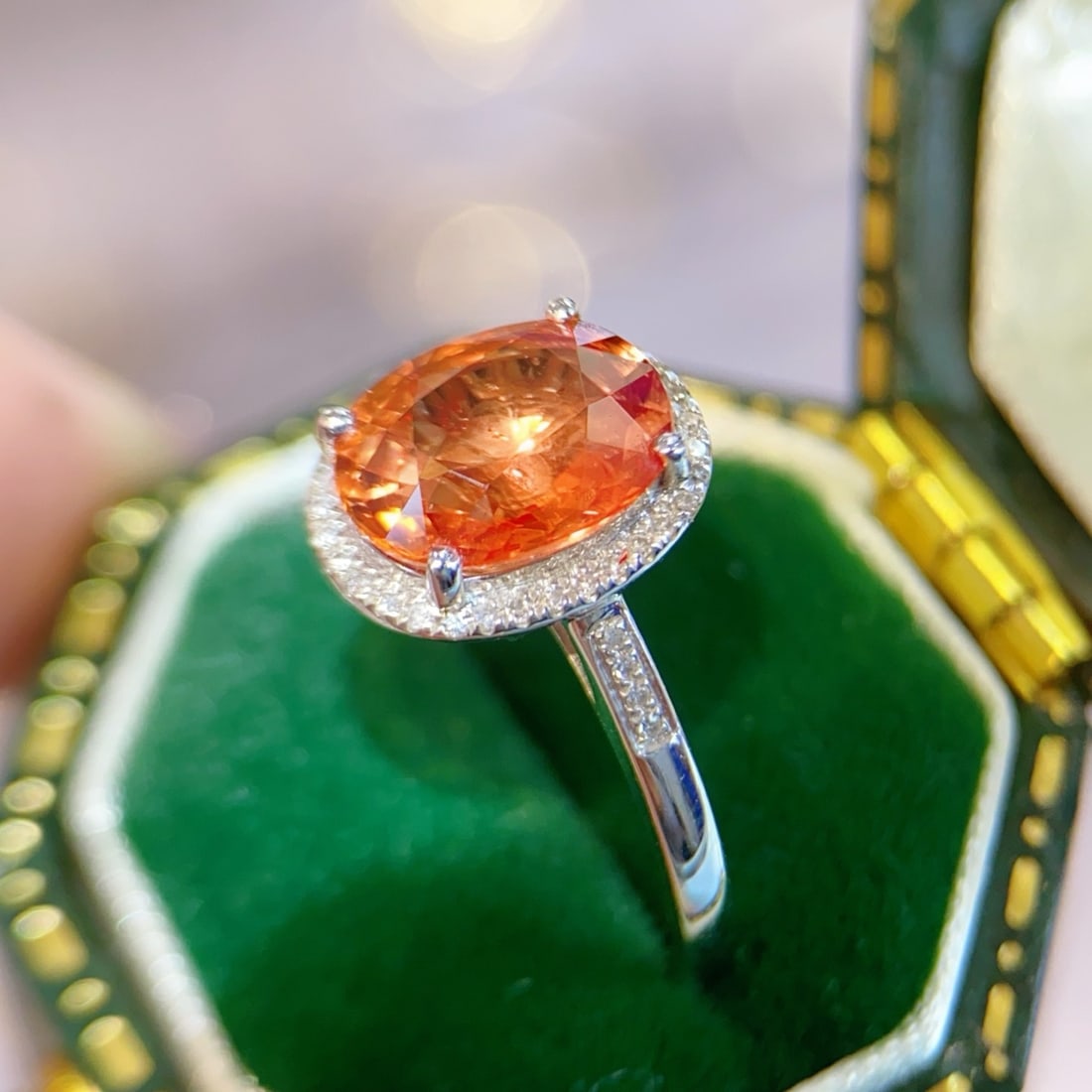 14k Gold 2.92 Ctw Natural Sapphire & Diamond Ring - 5