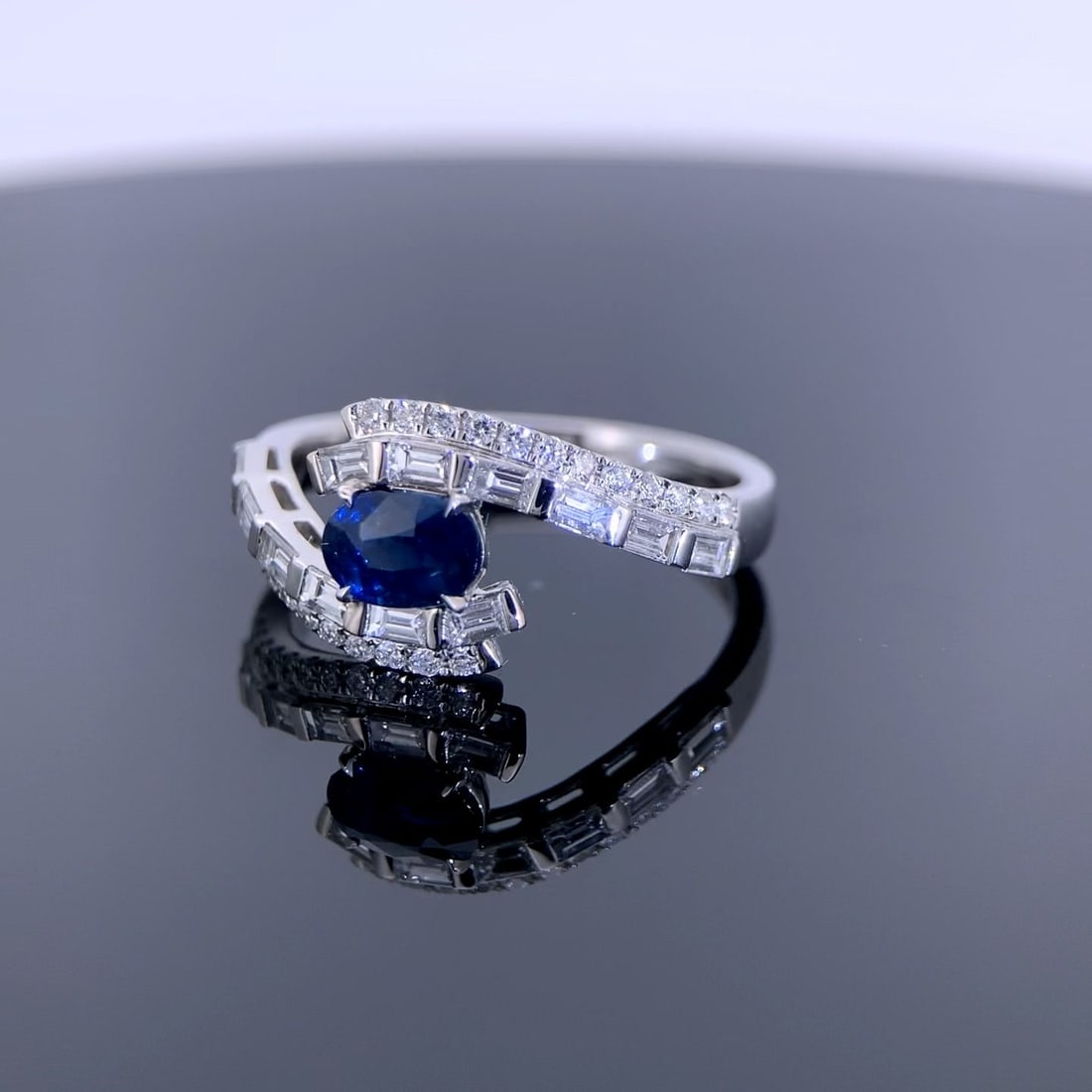 14k Gold 1.15 Ctw Natural Spinel & Diamond Ring - 6