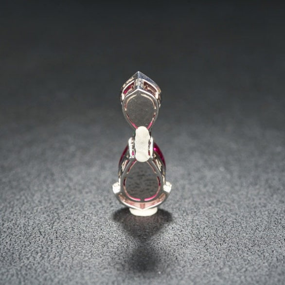 14k Gold 17.60 Ctw Natural Tourmaline & Diamond Pendant( Without Chain ) - 4